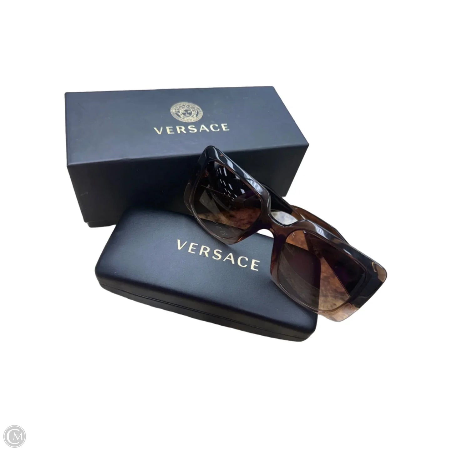 Sunglasses Luxury Designer By Versace, Size: