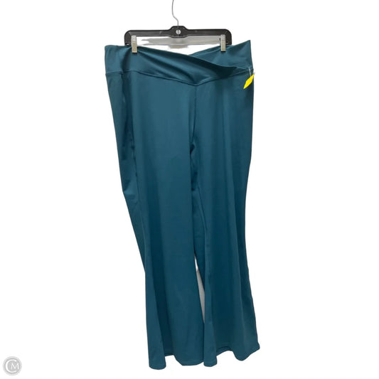 Athletic Pants By Clothes Mentor In Teal, Size: 3x