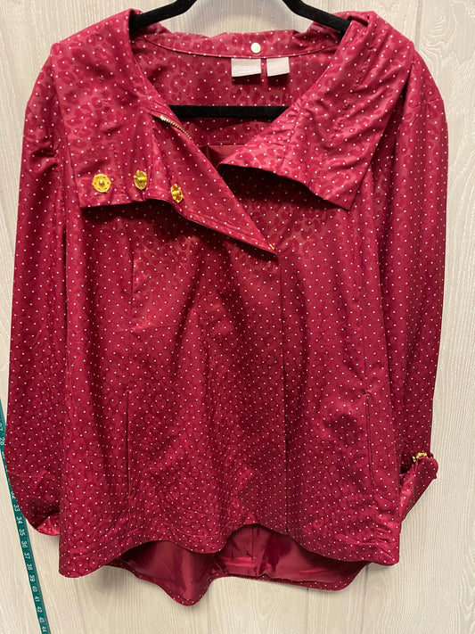 Jacket Other By Chicos In Polkadot Pattern, Size: 2x