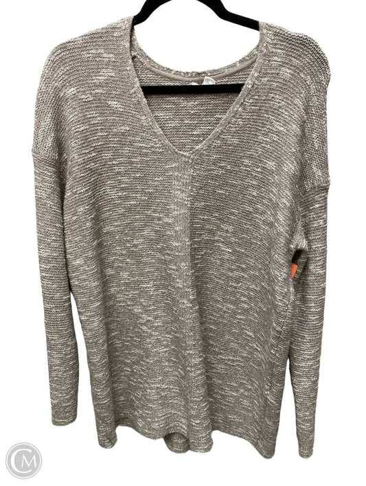 Sweater By Pure Jill In Tan & White, Size: M