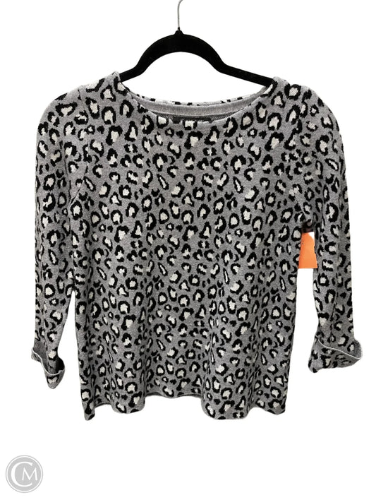 Sweater By Tahari By Arthur Levine In Animal Print, Size: S