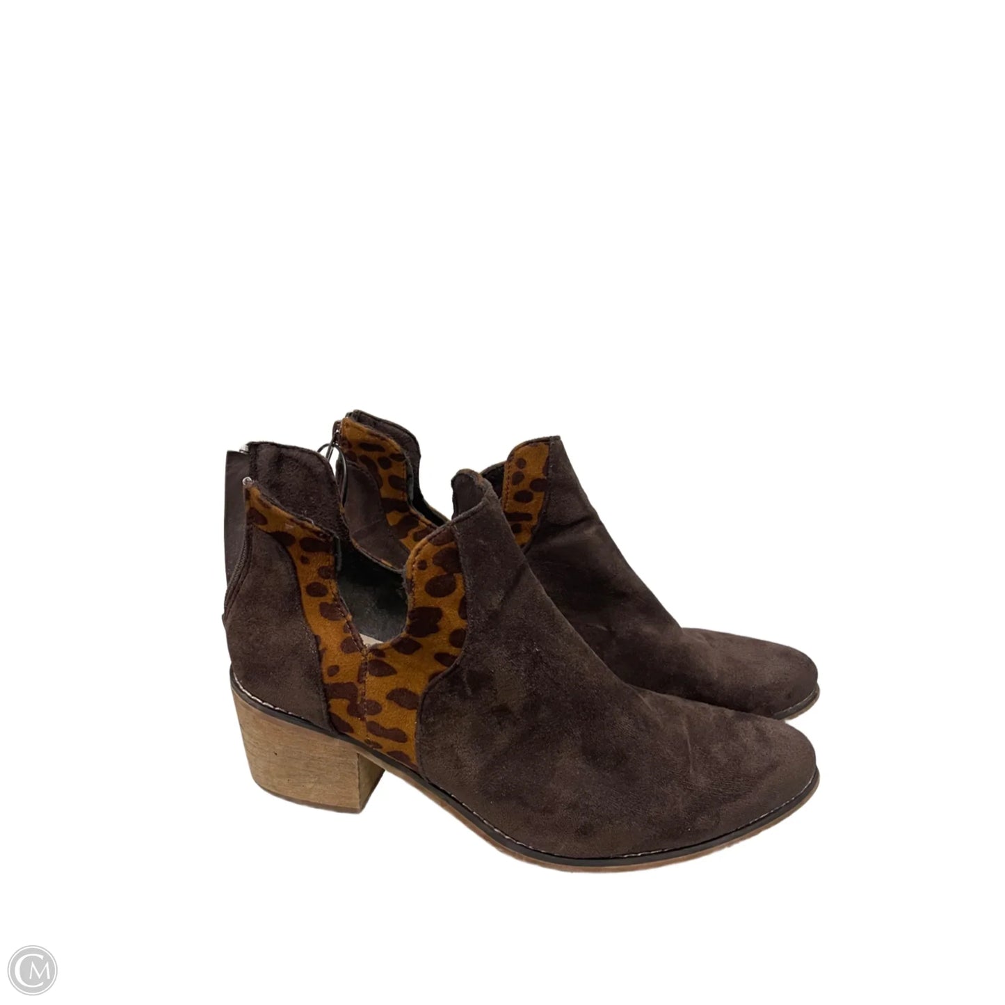 Boots Ankle Heels By Pierre Dumas In Brown, Size: 9