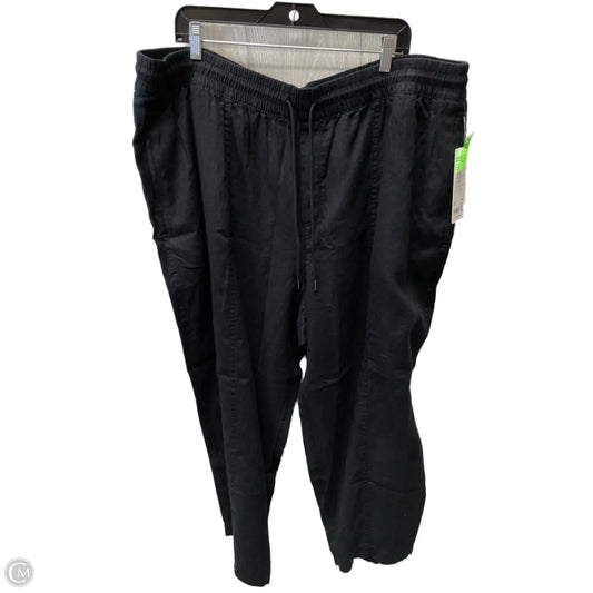Pants Linen By Athleta In Black, Size: 2x