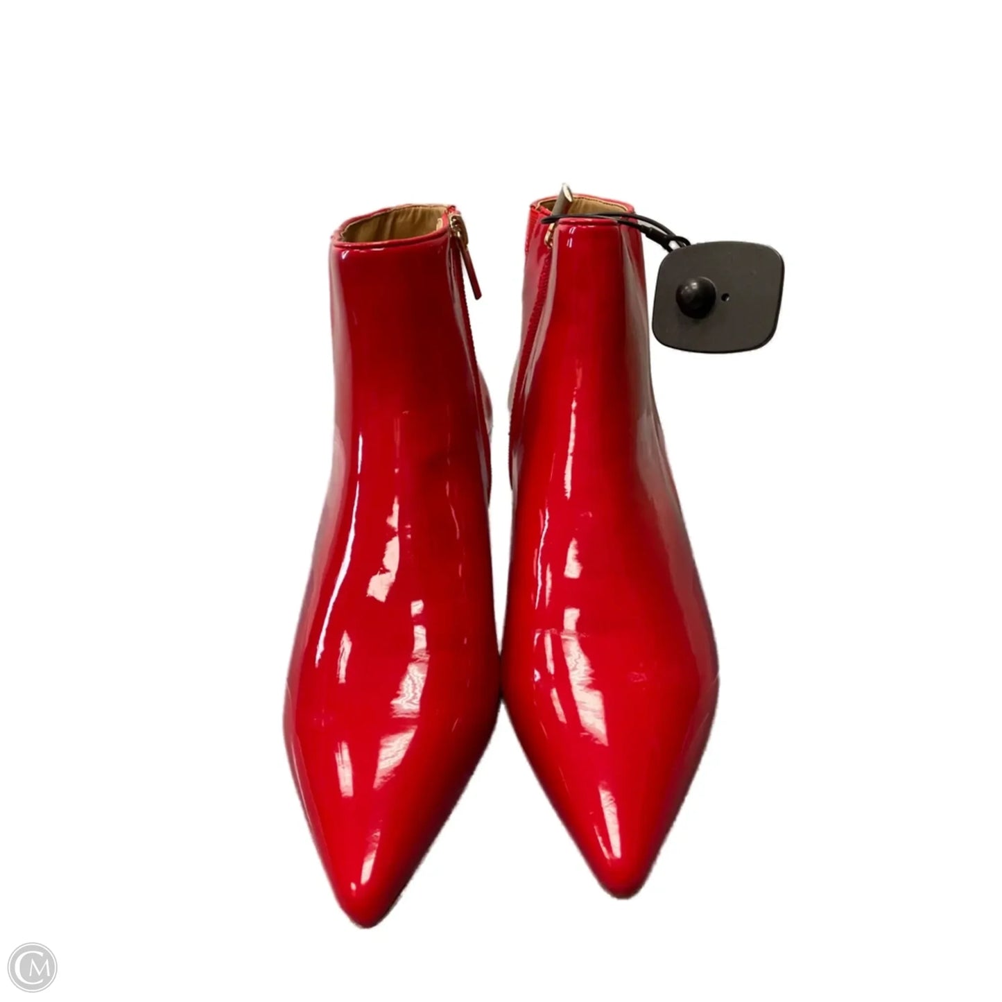 Boots Ankle Heels By Comfortview In Red, Size: 9.5