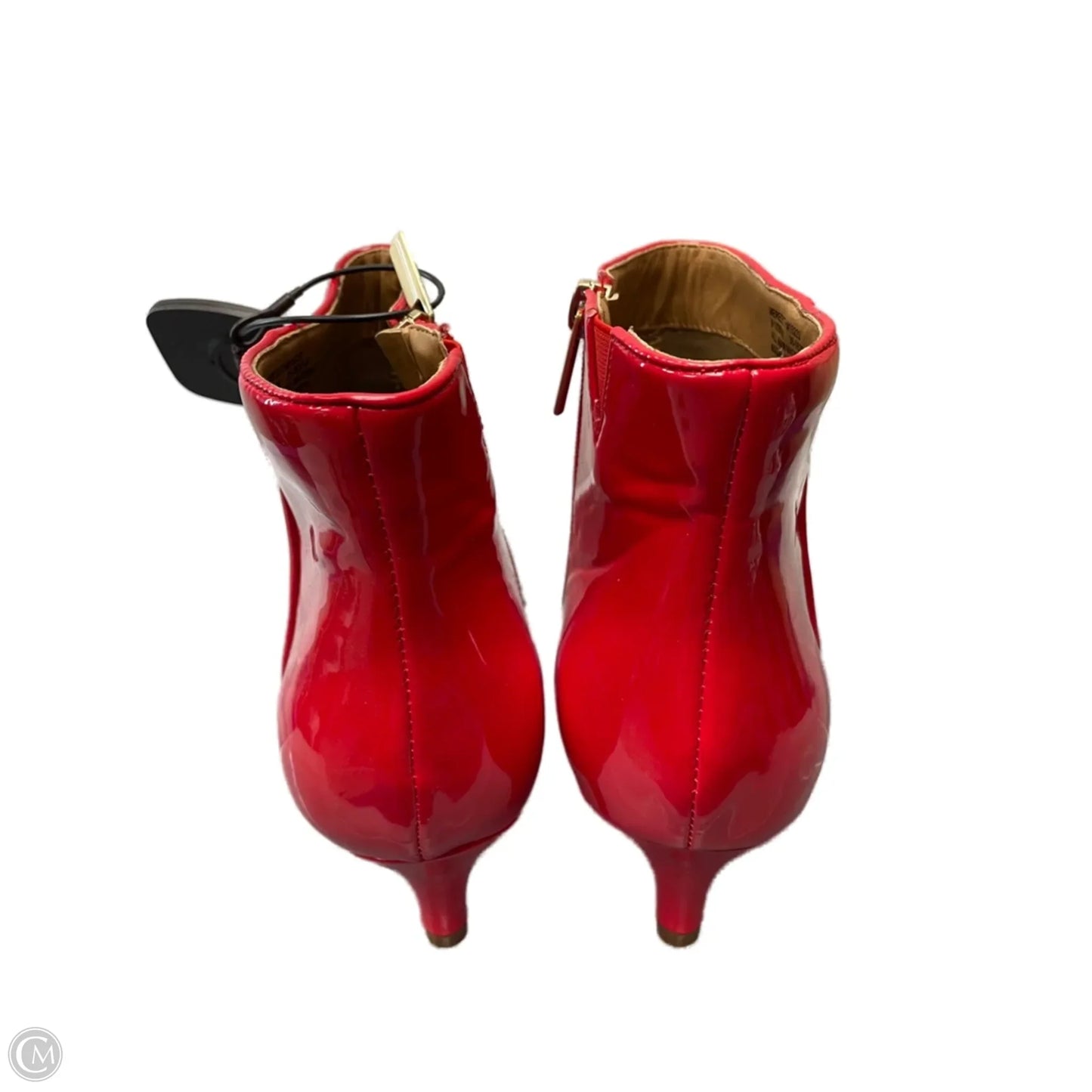 Boots Ankle Heels By Comfortview In Red, Size: 9.5