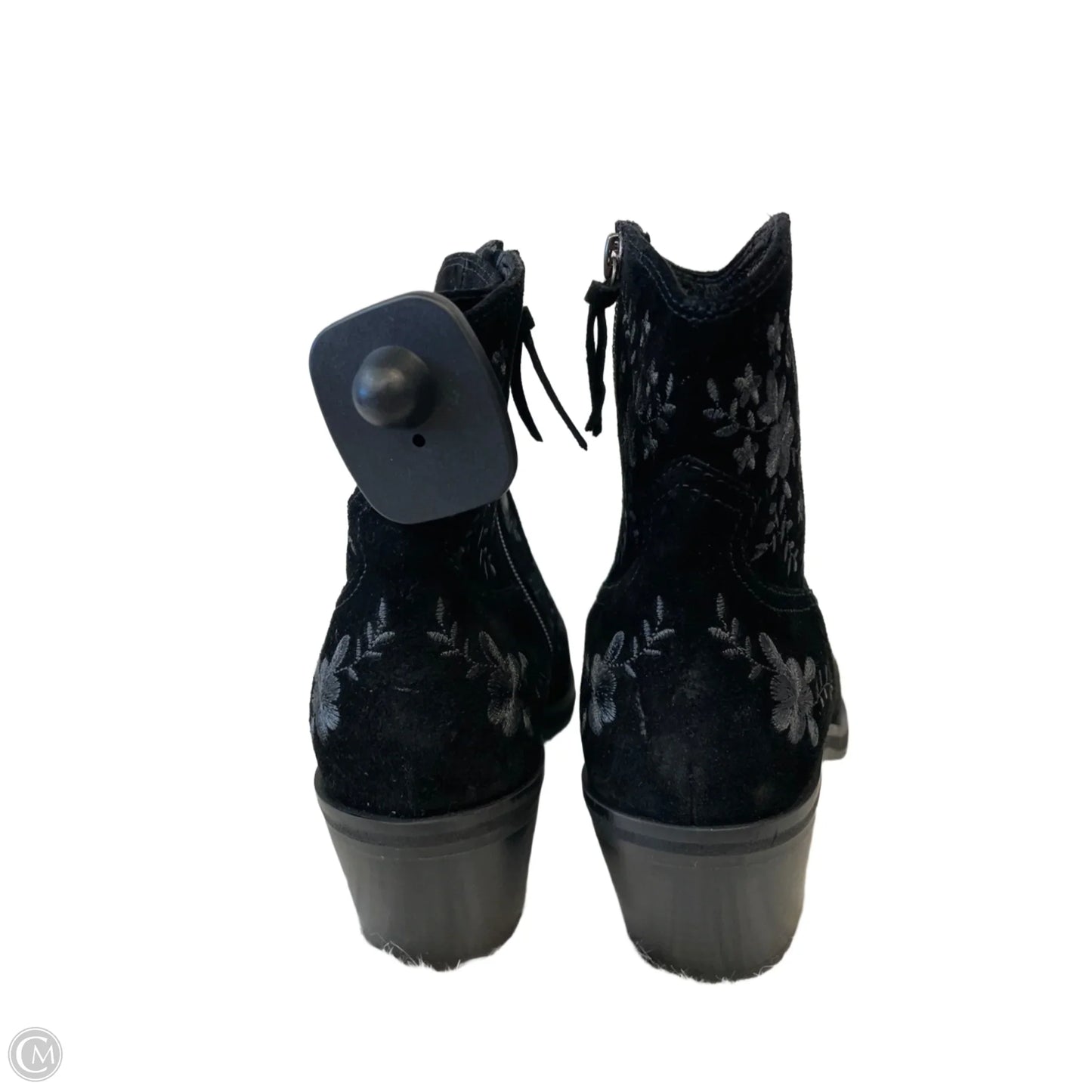 Boots Ankle Heels By Sofft In Black, Size: 9