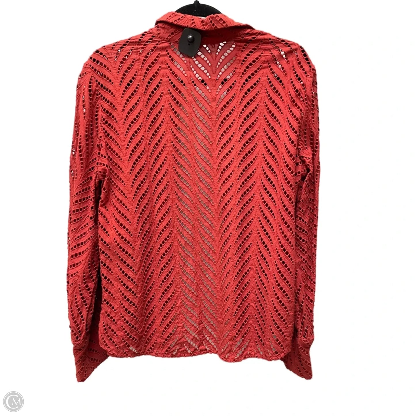 Top Long Sleeve By Chicos In Red, Size: M