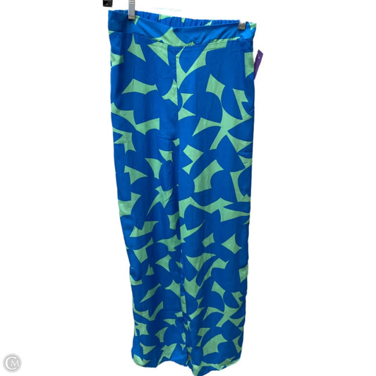 Pants Wide Leg By Timing In Blue & Green, Size: M