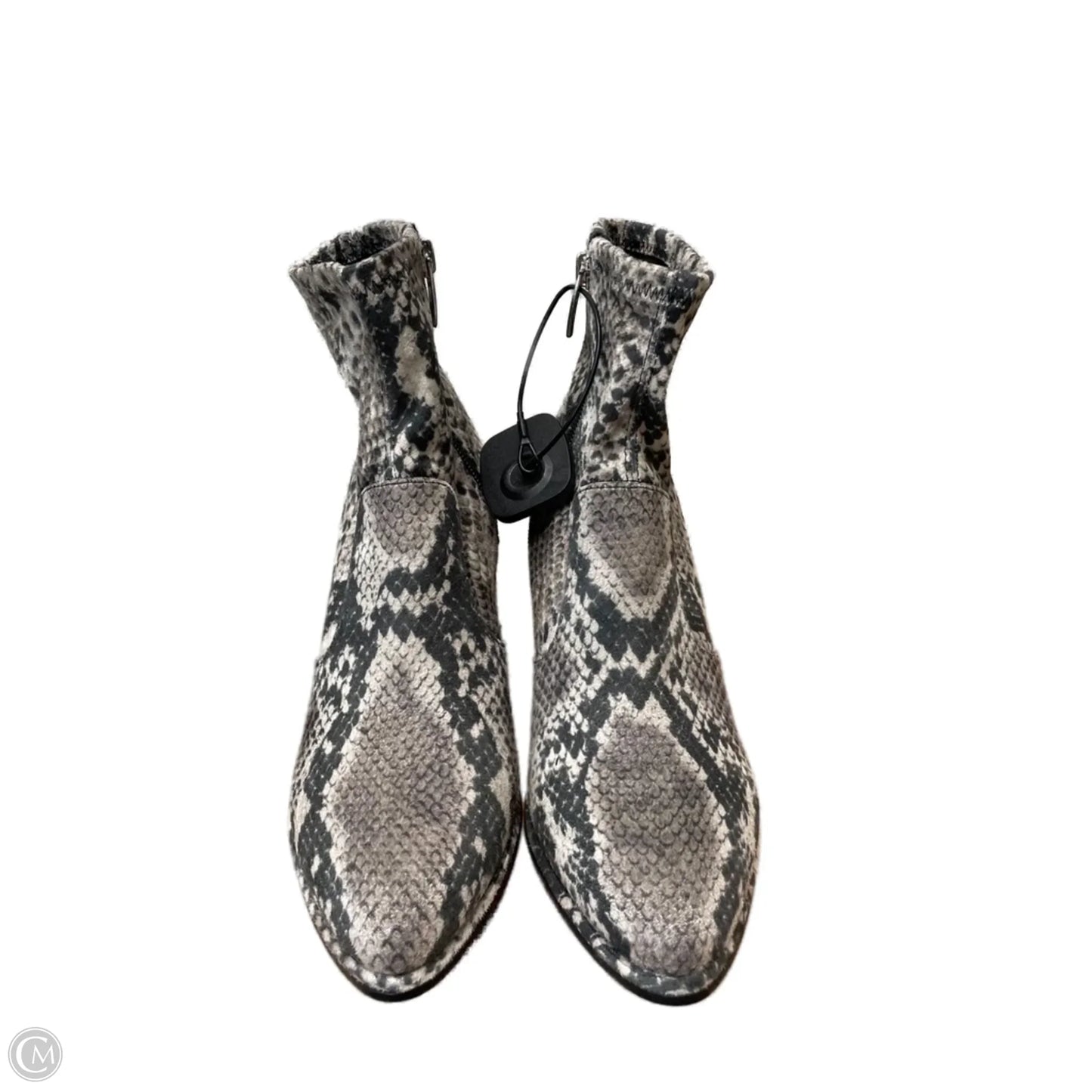 Boots Ankle Heels By Marc Fisher In Snakeskin Print, Size: 6