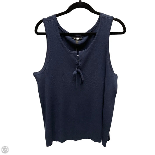 Top Sleeveless By Jessica Simpson In Navy, Size: 3x