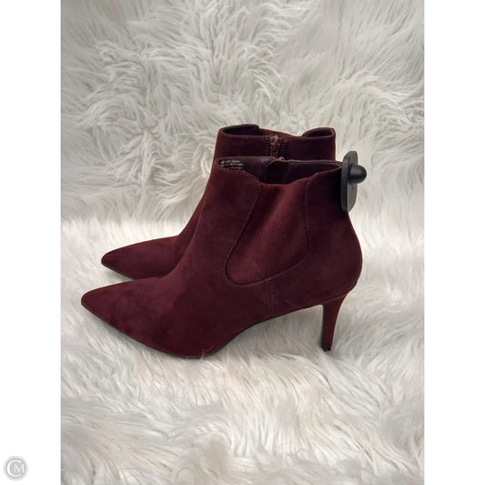 Boots Ankle Heels By Alfani In Purple, Size: 10