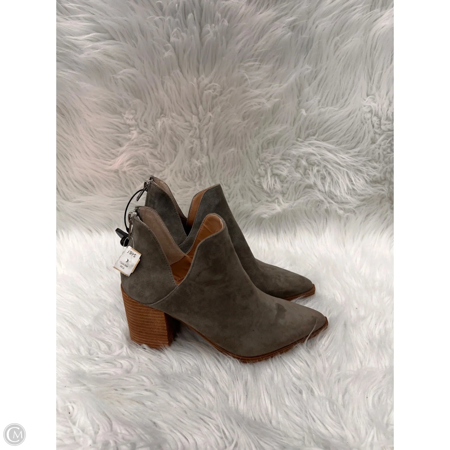 Boots Ankle Heels By Steve Madden In Taupe, Size: 7.5