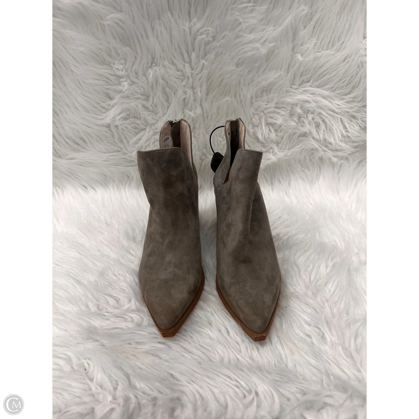 Boots Ankle Heels By Steve Madden In Taupe, Size: 7.5