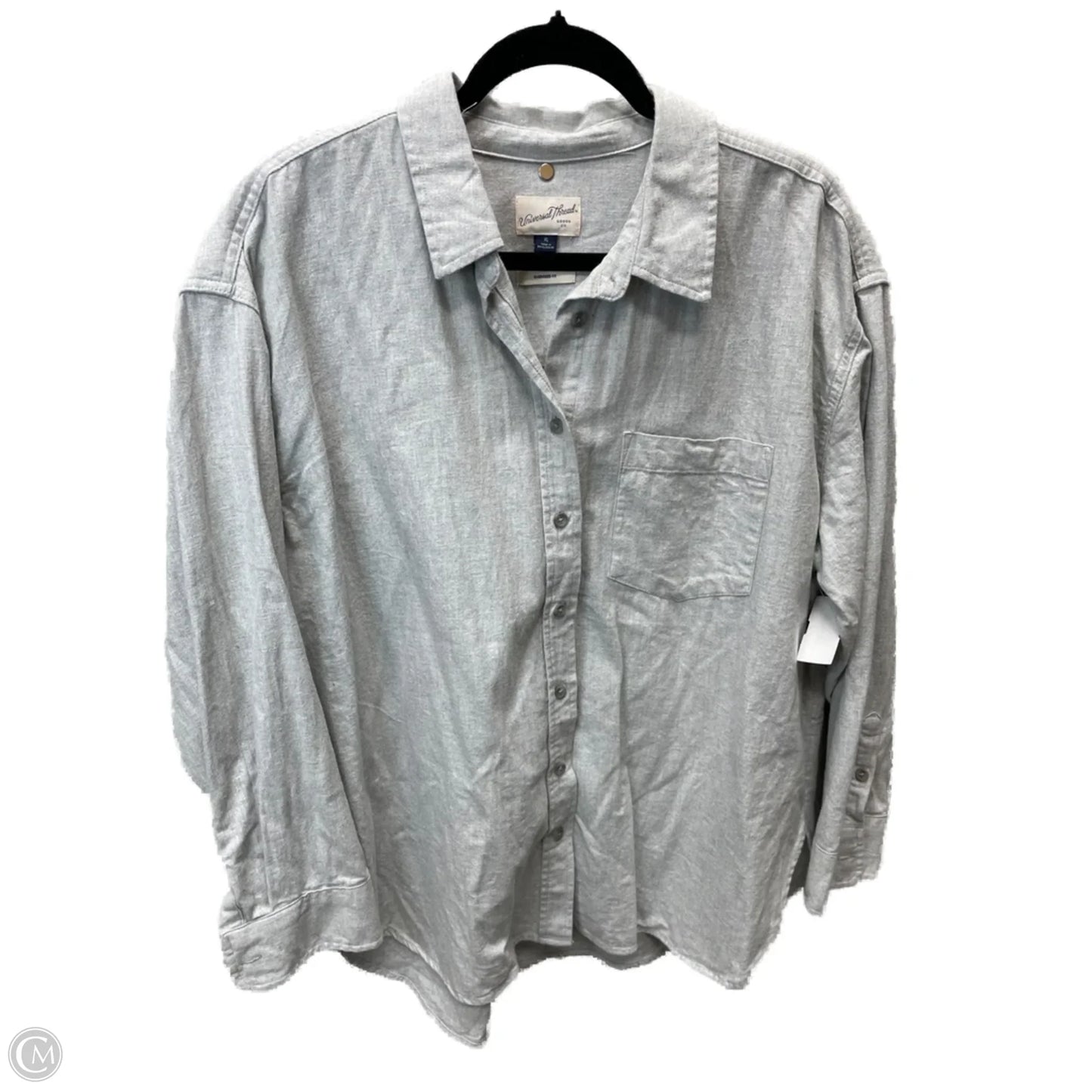 Top Long Sleeve By Universal Thread In Grey, Size: Xl