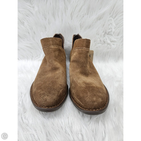 Boots Ankle Heels By Born In Brown, Size: 9.5