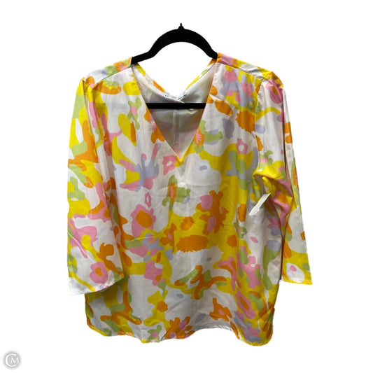 Top 3/4 Sleeve By Misslook In Multi-colored, Size: L