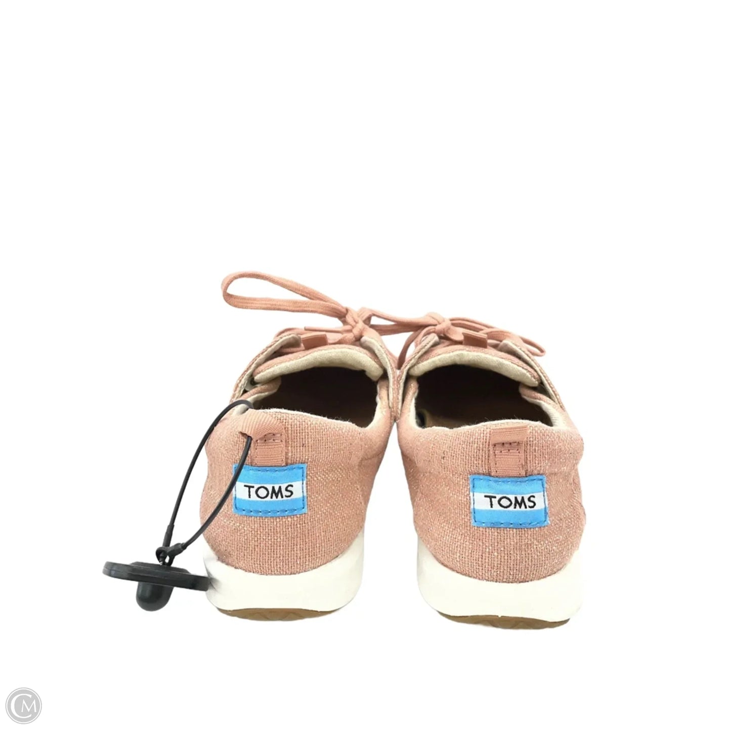 Shoes Flats By Toms In Pink & Silver, Size: 8.5