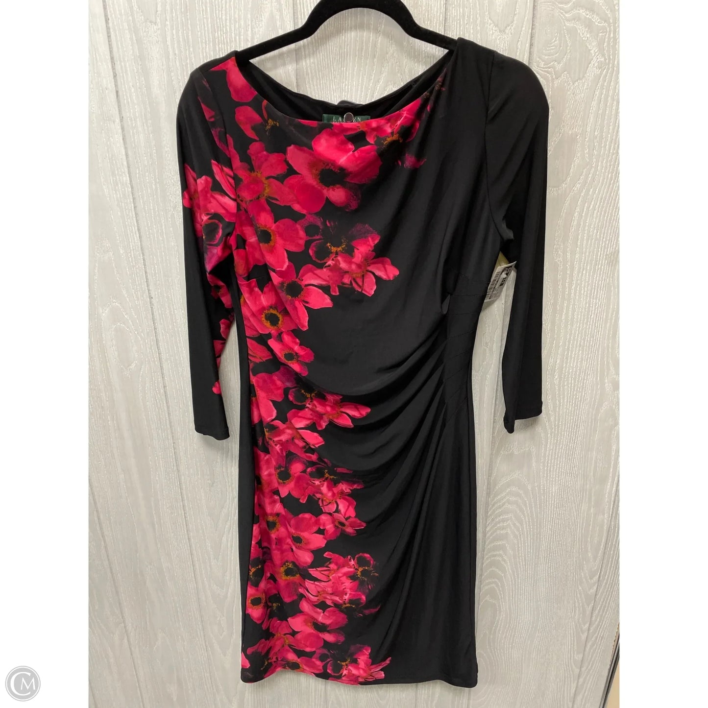 Dress Work By Lauren By Ralph Lauren In Floral Print, Size: M