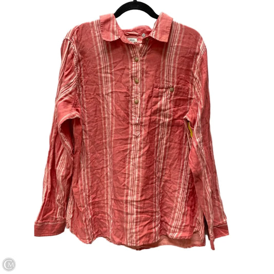 Top Long Sleeve By L.l. Bean In Striped Pattern, Size: Xl