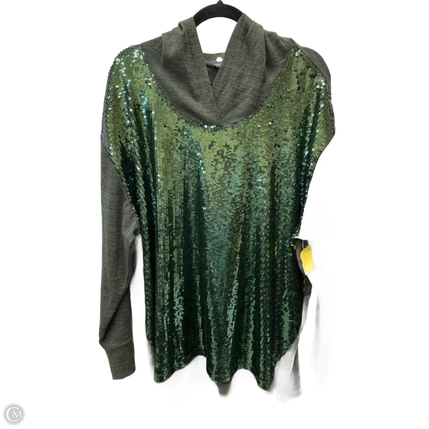 Top Long Sleeve By Colleen Lopez In Grey, Size: 3x