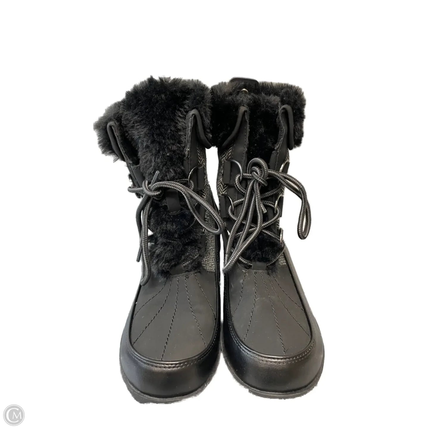 Boots Ankle Flats By Jbu By Jambu In Black & White, Size: 8