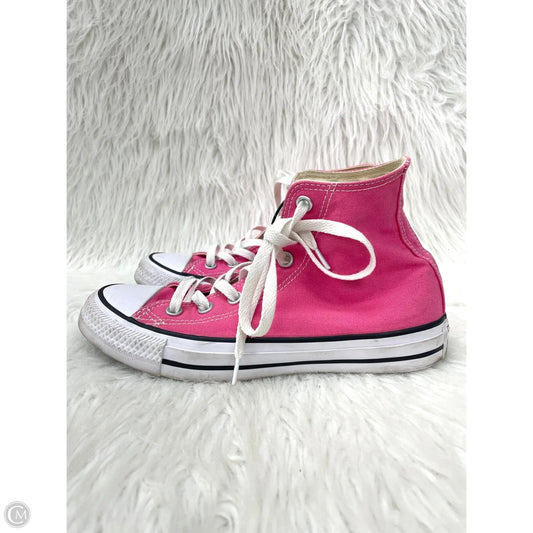Shoes Sneakers By Converse In Pink & White, Size: 7