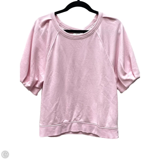 Top Short Sleeve By Loft In Pink, Size: S