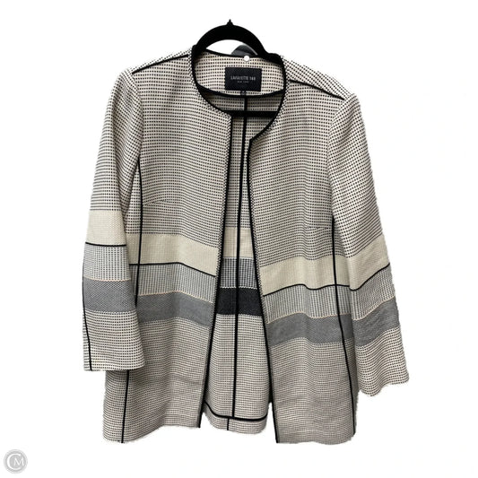 Jacket Designer By Lafayette 148 In Multi-colored, Size: L