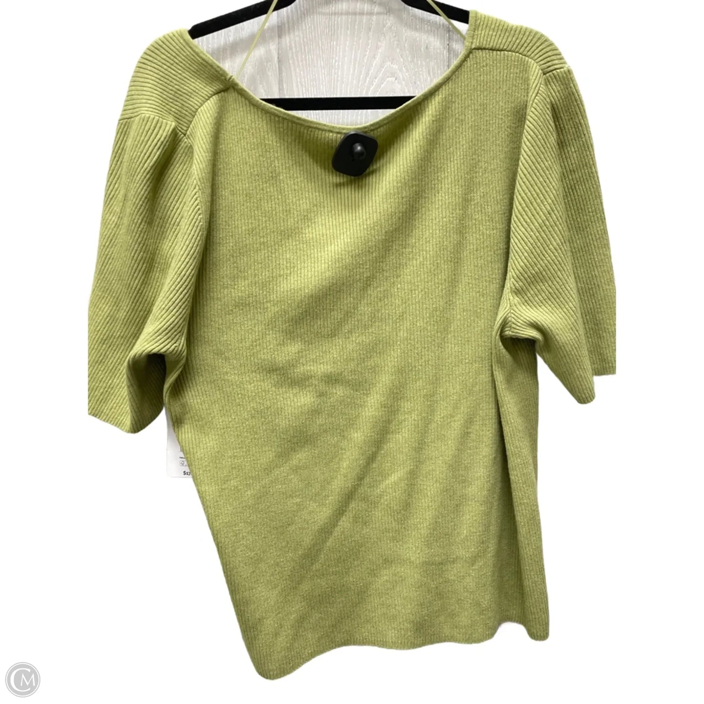 Sweater Short Sleeve By Terra & Sky In Green, Size: 2x