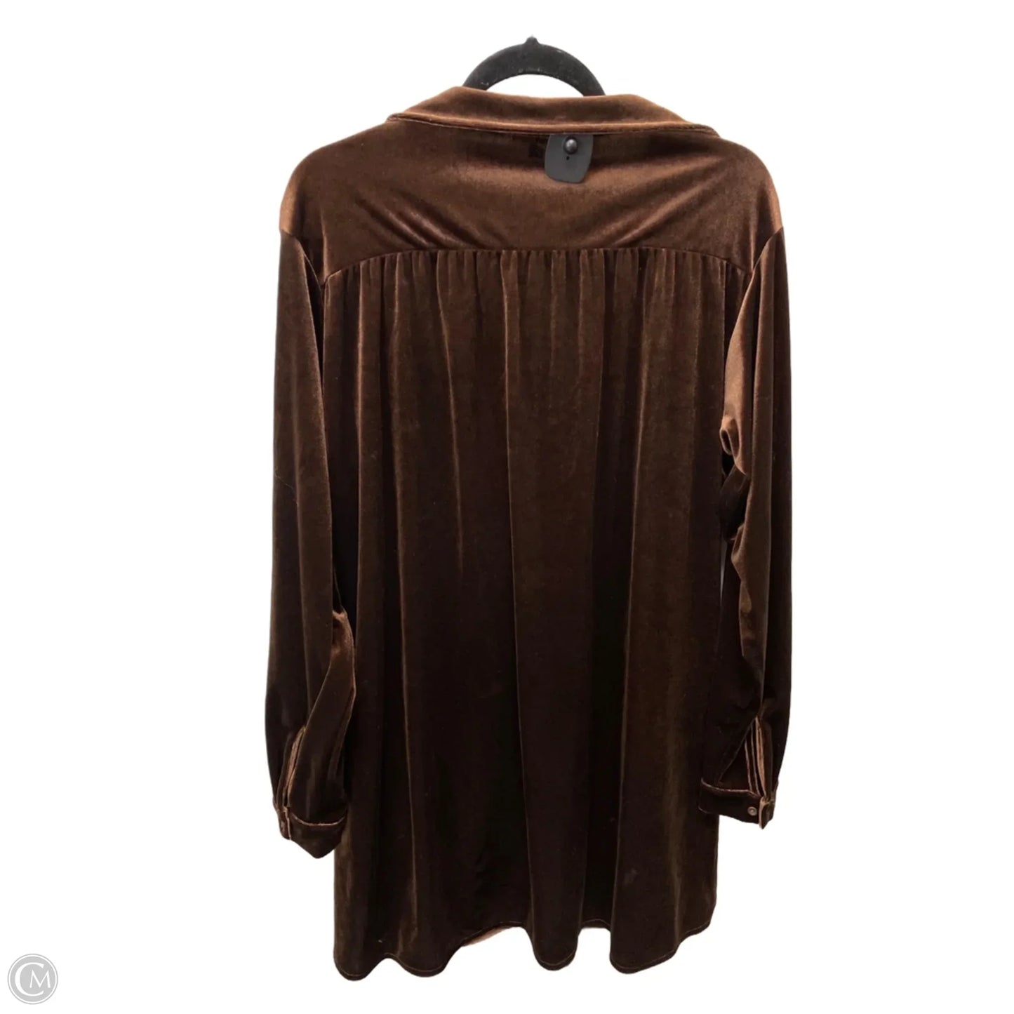 Dress Casual Short By Earthbound In Brown, Size: Xl