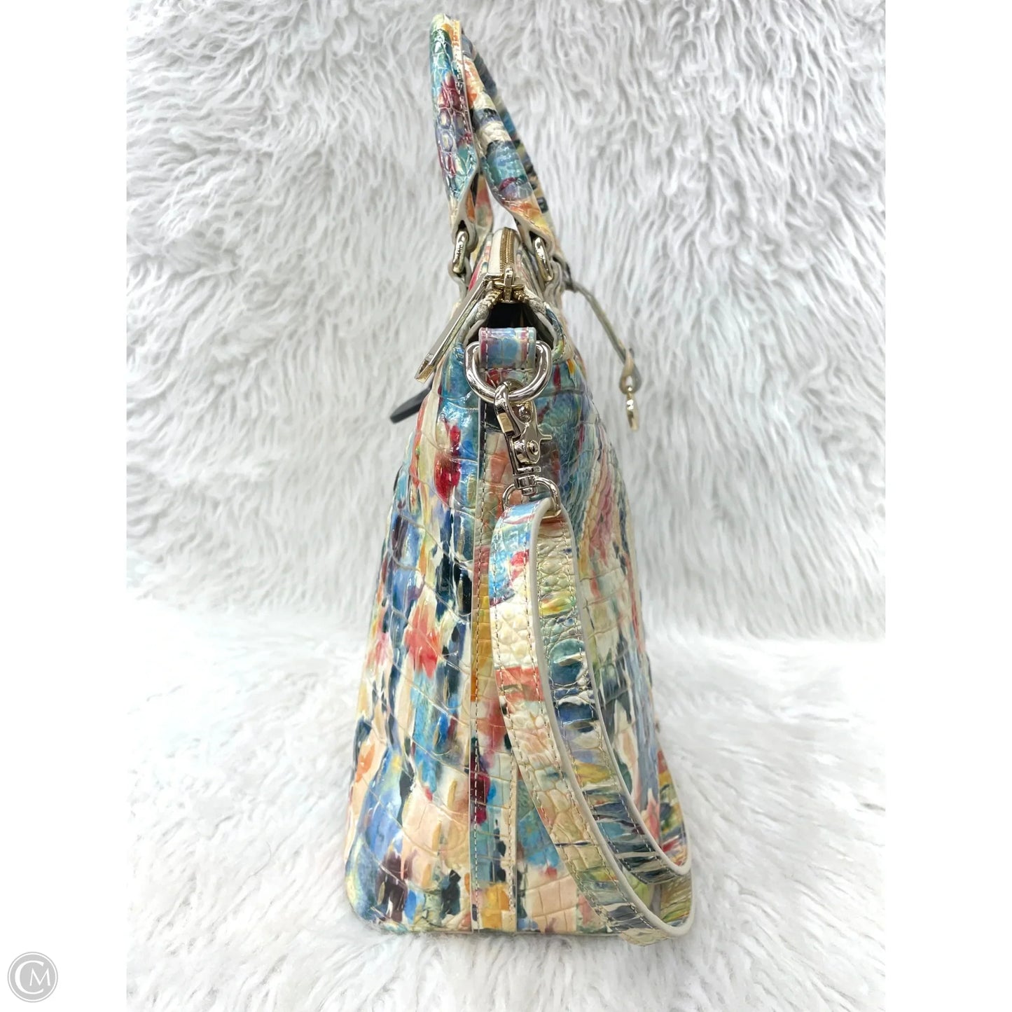 Handbag Designer By Brahmin, Size: Large