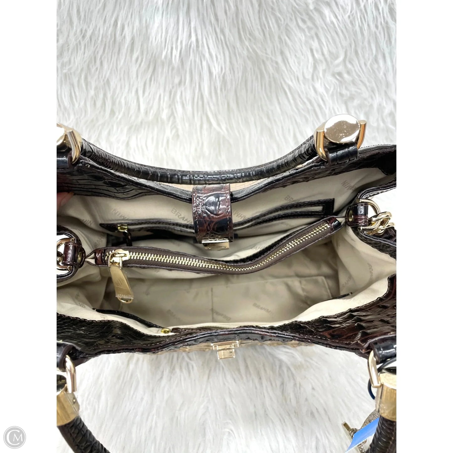 Handbag Designer By Brahmin, Size: Medium