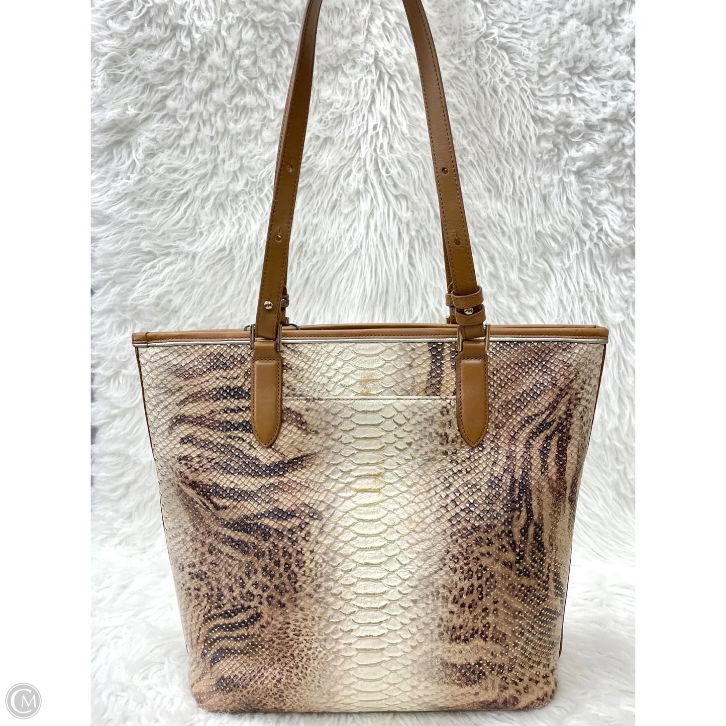 Handbag Designer By Brahmin, Size: Large