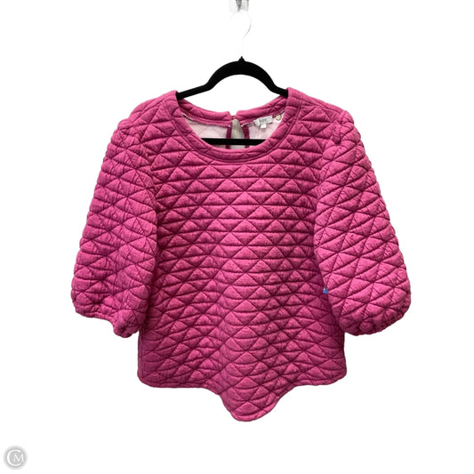 Top Short Sleeve By Voy In Pink, Size: L