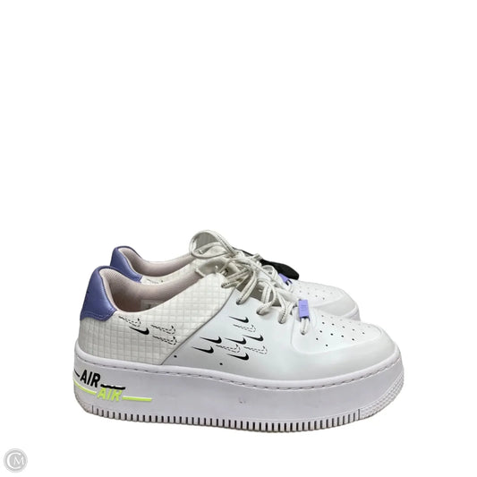 Shoes Sneakers By Nike In Purple & White, Size: 9