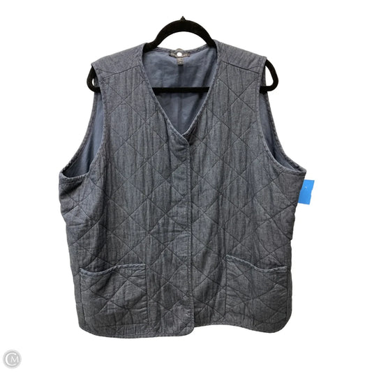 Vest Other By Eileen Fisher In Blue Denim, Size: 2x