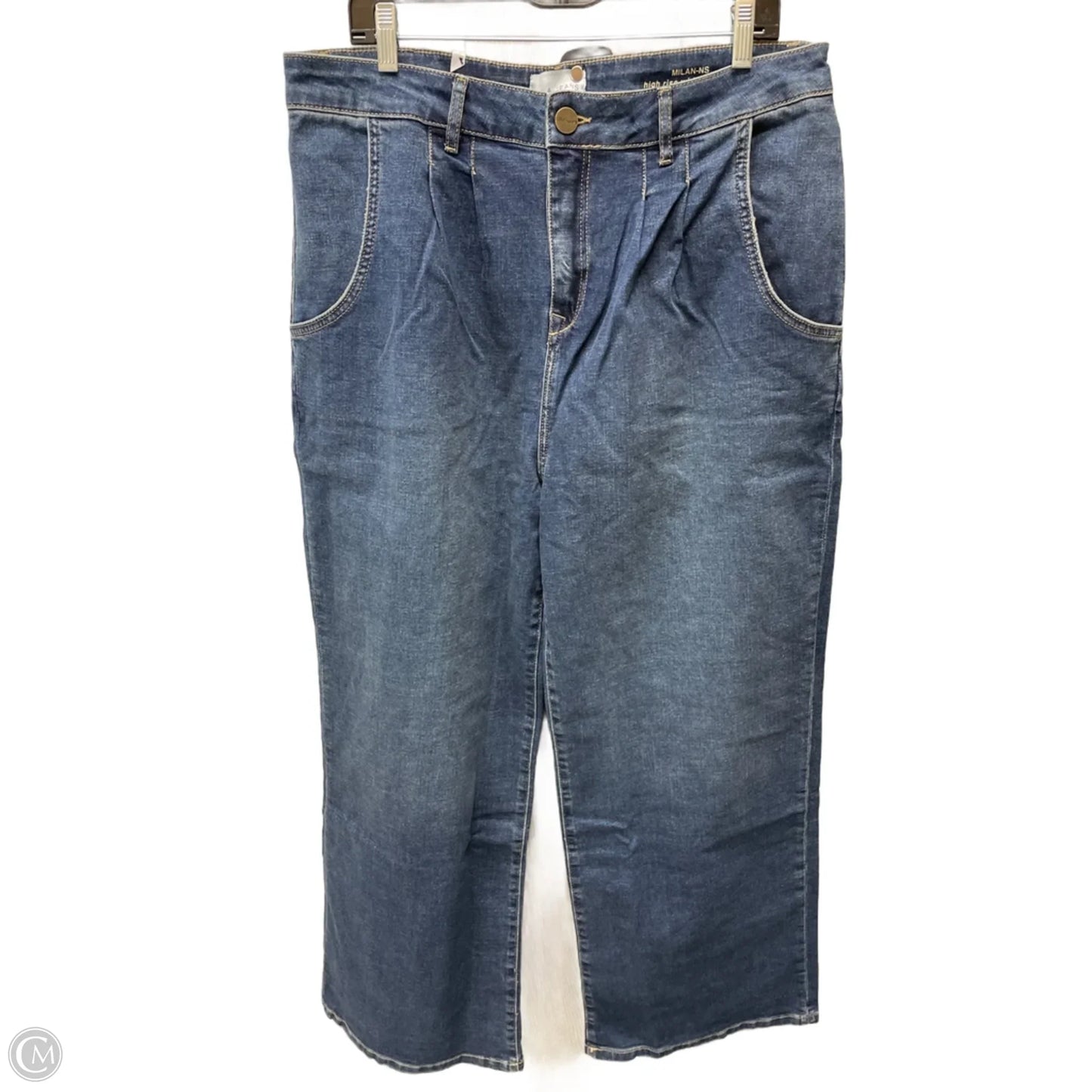 Jeans Wide Leg By Lola In Blue Denim, Size: 18