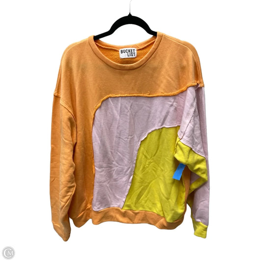 Top Long Sleeve By Bucketlist In Multi-colored, Size: L