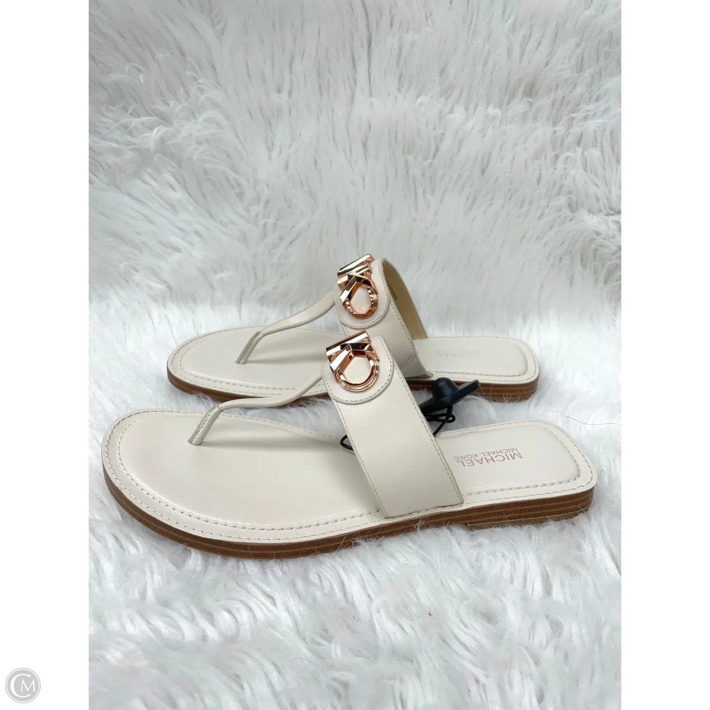 Sandals Designer By Michael Kors In Cream, Size: 8