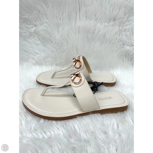 Sandals Designer By Michael Kors In Cream, Size: 8