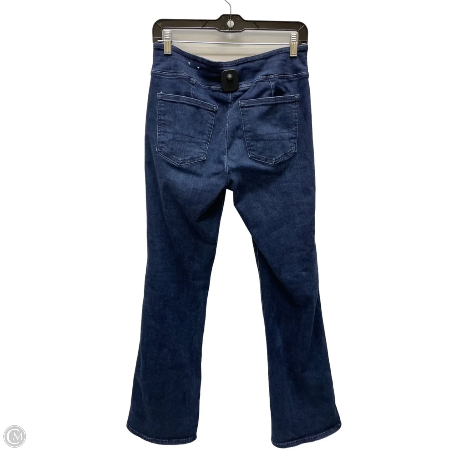 Jeans Flared By American Eagle In Blue Denim, Size: 8