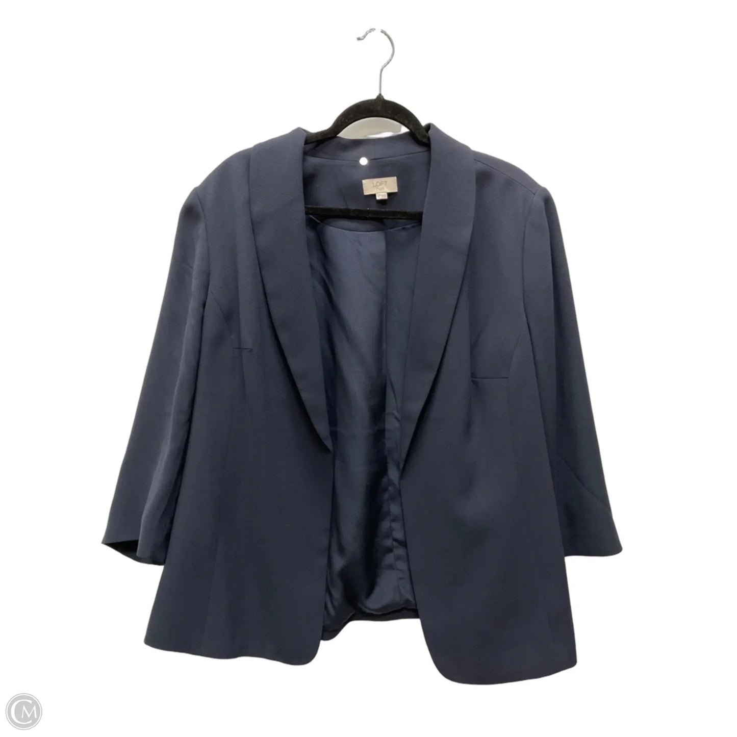 Blazer By Loft In Navy, Size: 1x