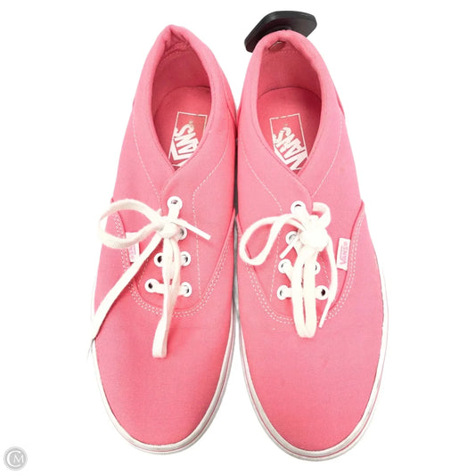 Shoes Sneakers By Vans In Pink & White, Size: 9.5