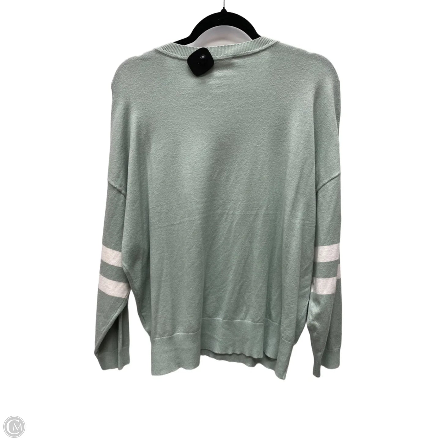 Sweater By Philosophy In Green & White, Size: 2x