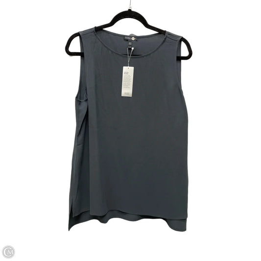 Blouse Sleeveless By Eileen Fisher In Grey, Size: L