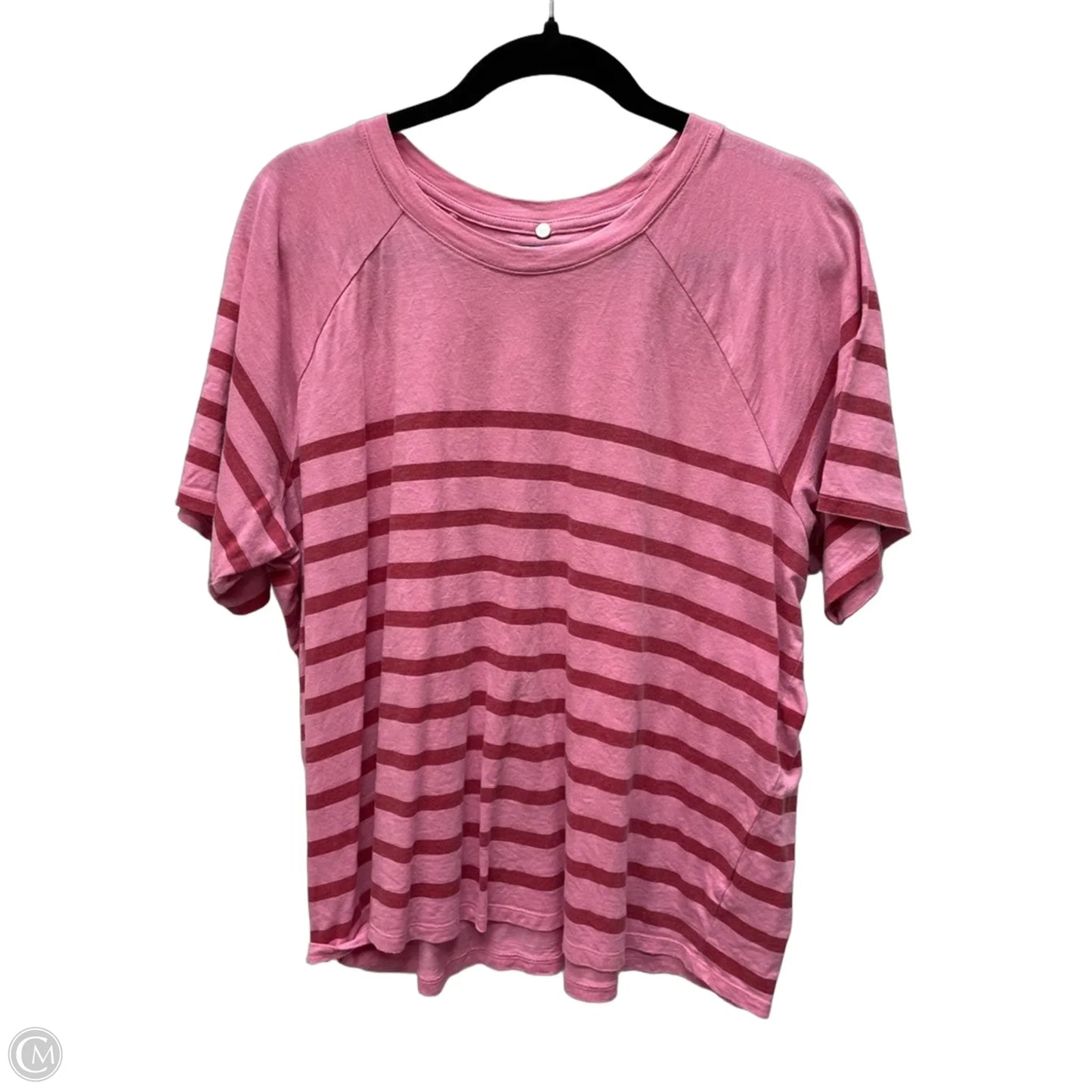 Top Short Sleeve Basic By Maurices In Striped Pattern, Size: Xl
