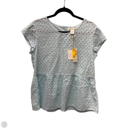 Top Short Sleeve By C And C In Blue, Size: M