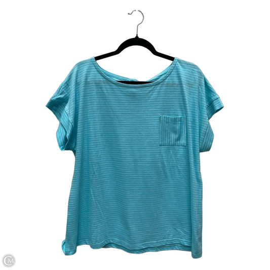 Top short sleeve By Talbots In Striped Pattern, Size: Xl