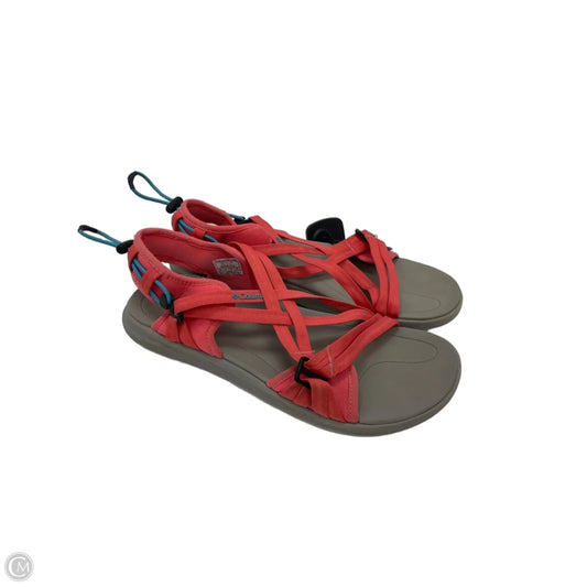 Sandals Flats By Columbia In Grey & Pink, Size: 10