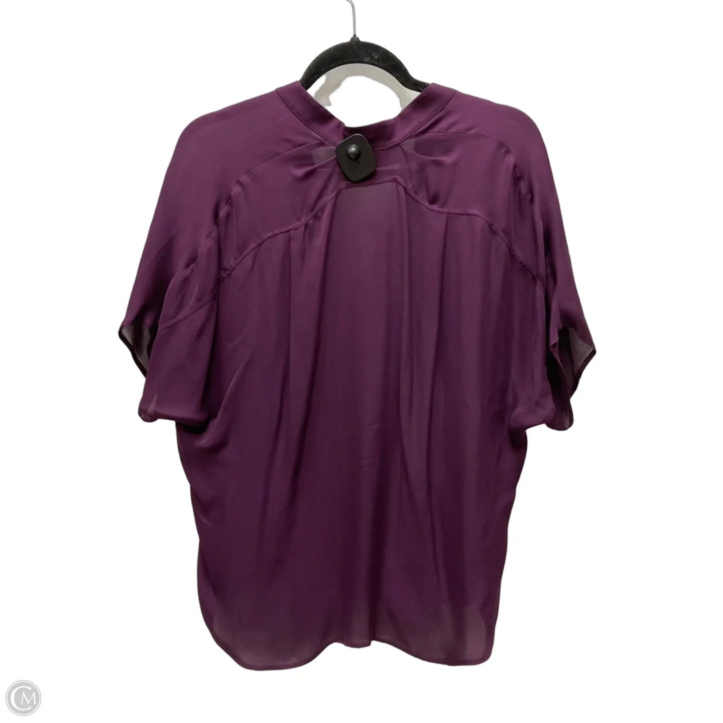 Blouse Short Sleeve By Vince In Purple, Size: S